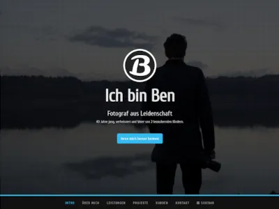 Ben - Onepage Homepage mit CMS - Vorlage