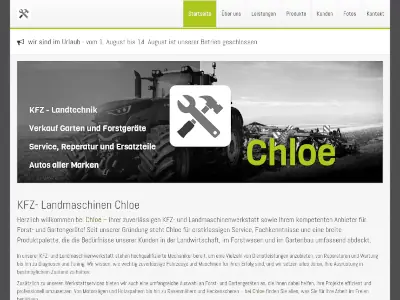 Chloe - Classic Homepage mit CMS - Vorlage