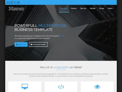 Xena - Onepage / Classic Homepage mit CMS - Vorlage