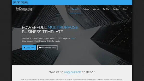 Template Xena CP1 - Homepage